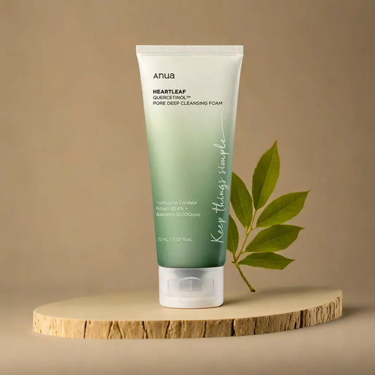 Anua - Mousse nettoyante en profondeur pour les pores au quercetinol et heartleaf